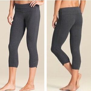 Athleta OC Lakshmi Capri Pants Charcoal Heather LP